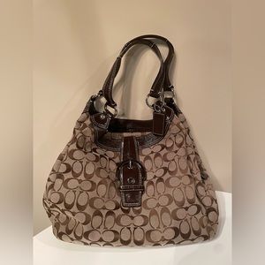 Vintage hobo coach tote bag